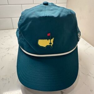MASTERS official green with white rope adjustable hat from 2024